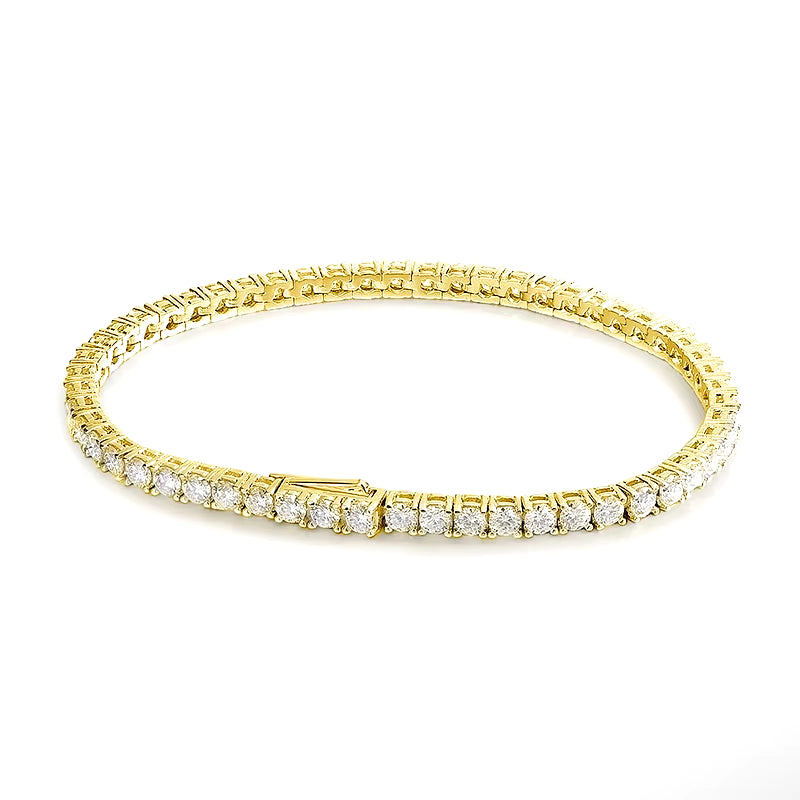 D VVS1 Moissanite Tennis Bracelet Original S925 Sterling Silver Plated 18K White Gold with GRA Bracelets for Women Man