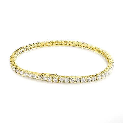 D VVS1 Moissanite Tennis Bracelet Original S925 Sterling Silver Plated 18K White Gold with GRA Bracelets for Women Man
